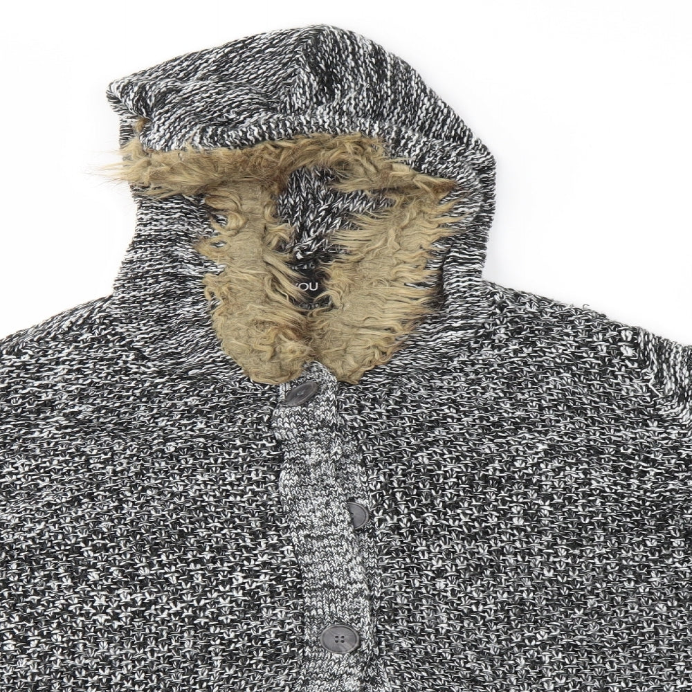 Be You Womens Grey   Cardigan Jumper Size 16