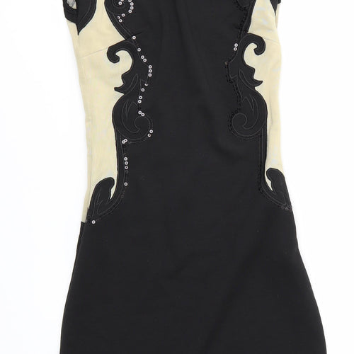 Evita Gold Womens Multicoloured   Bodycon  Size 6