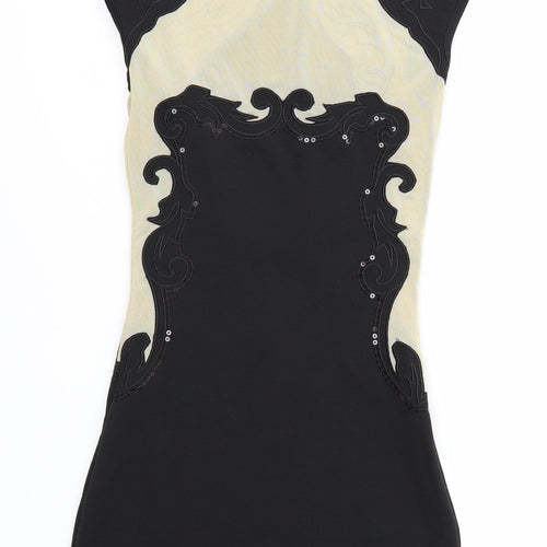 Evita Gold Womens Multicoloured   Bodycon  Size 6