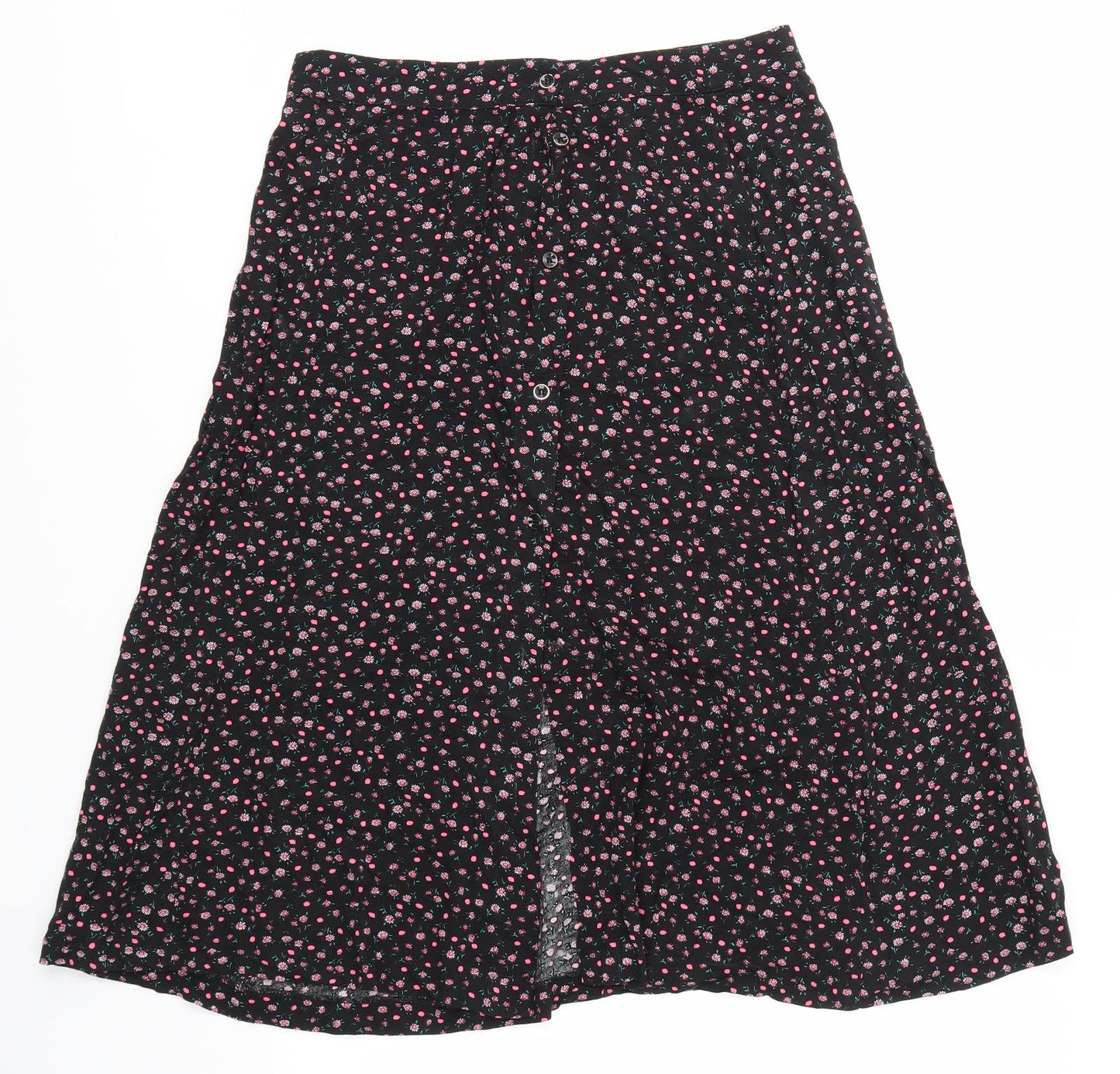 Louche Womens Multicoloured Floral  A-Line Skirt Size 12