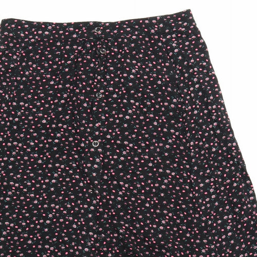 Louche Womens Multicoloured Floral  A-Line Skirt Size 12