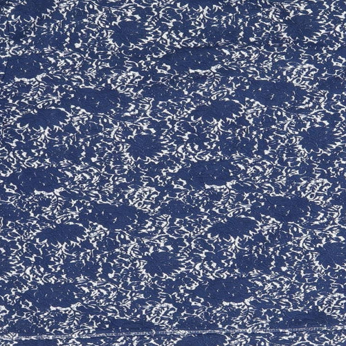 M&S Womens Blue Floral  Pullover Jumper Size 10