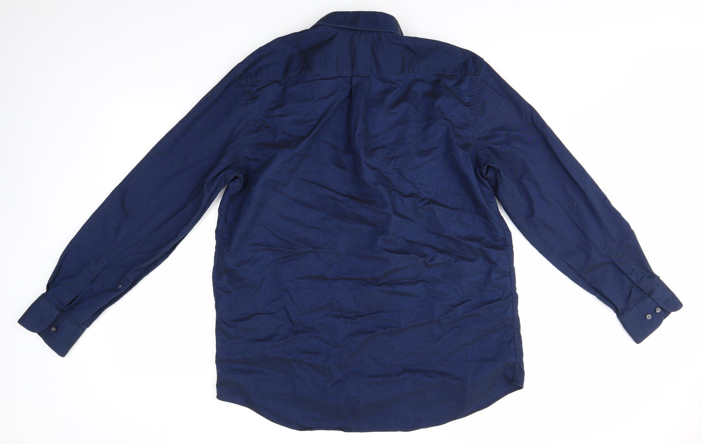 M&S Mens Blue    Dress Shirt Size 16.5