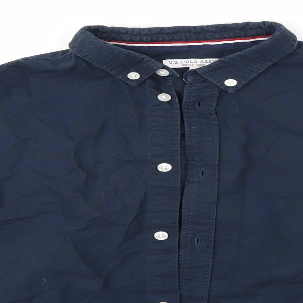 US Polo Assn. Boys Blue   Basic Button-Up Size 7-8 Years