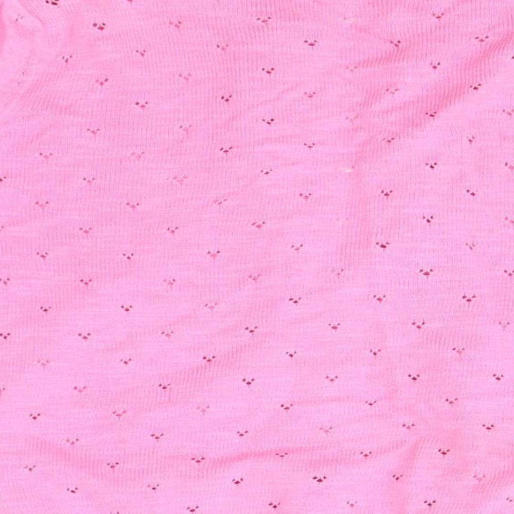 M&S Girls Pink   Cardigan Jumper Size 6-7 Years