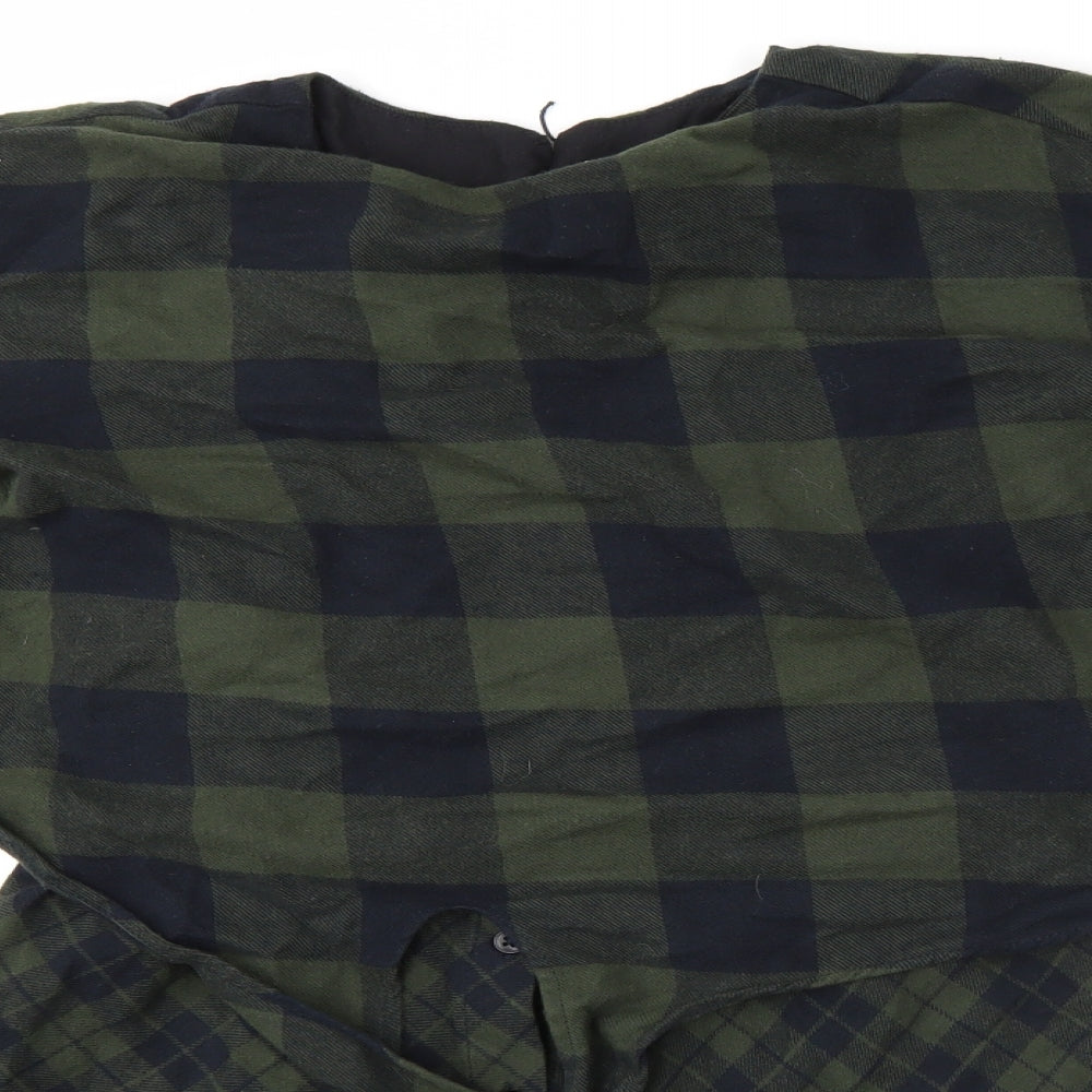Zara Girls Green Check  A-Line  Size 11-12 Years