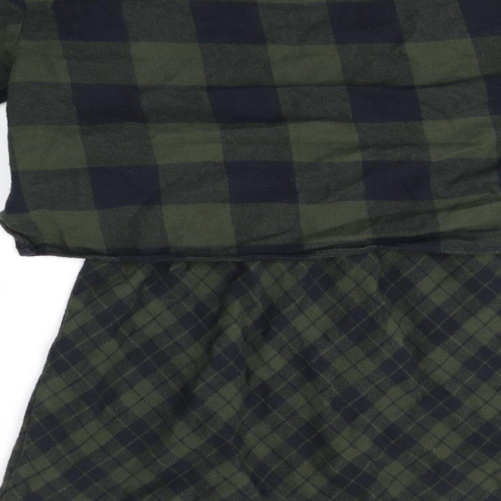 Zara Girls Green Check  A-Line  Size 11-12 Years