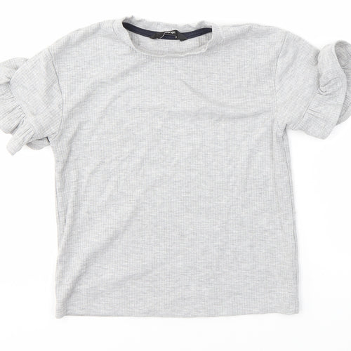 George Girls Grey   Basic Blouse Size 6-7 Years