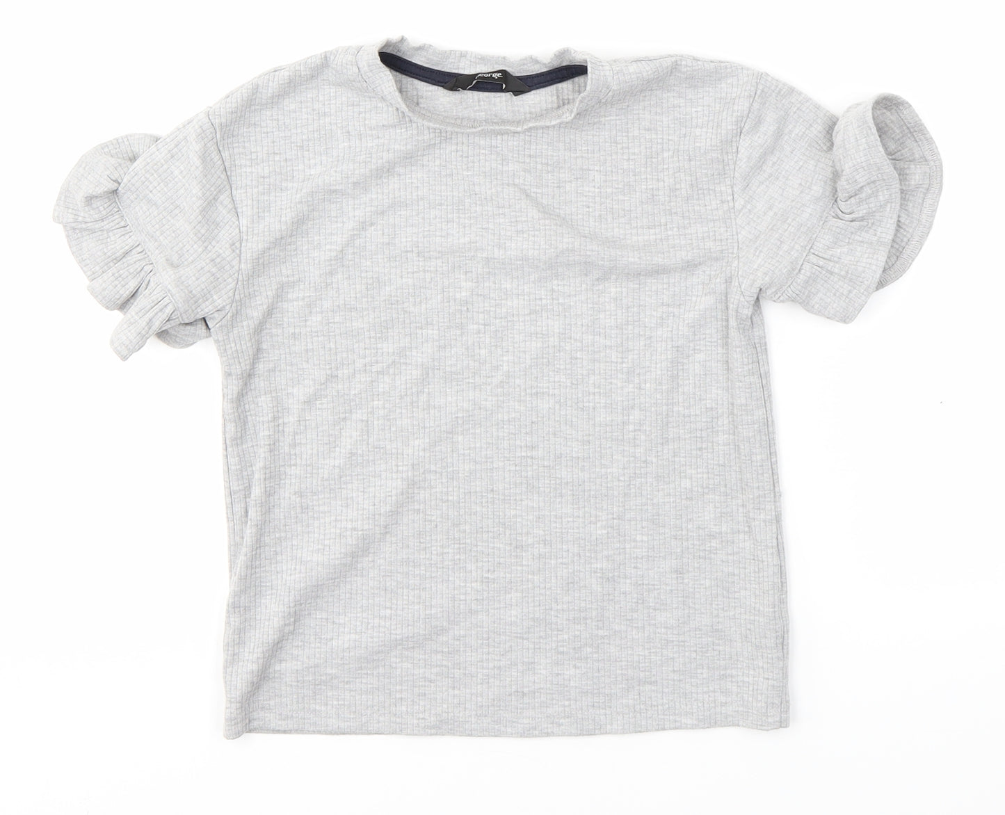 George Girls Grey   Basic Blouse Size 6-7 Years