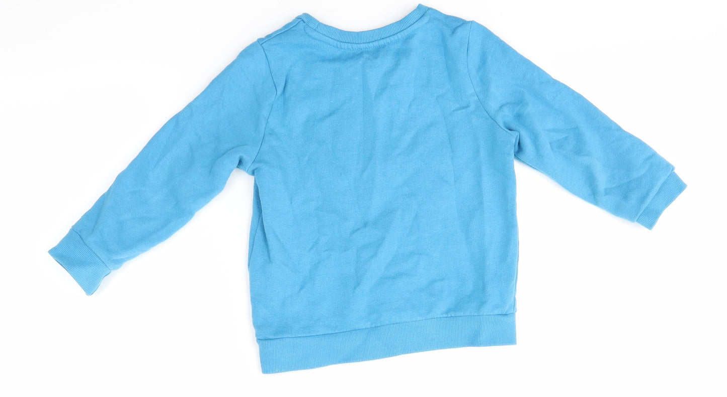 Nutmeg Girls Blue   Pullover Jumper Size 3-4 Years  - Peppa Pig