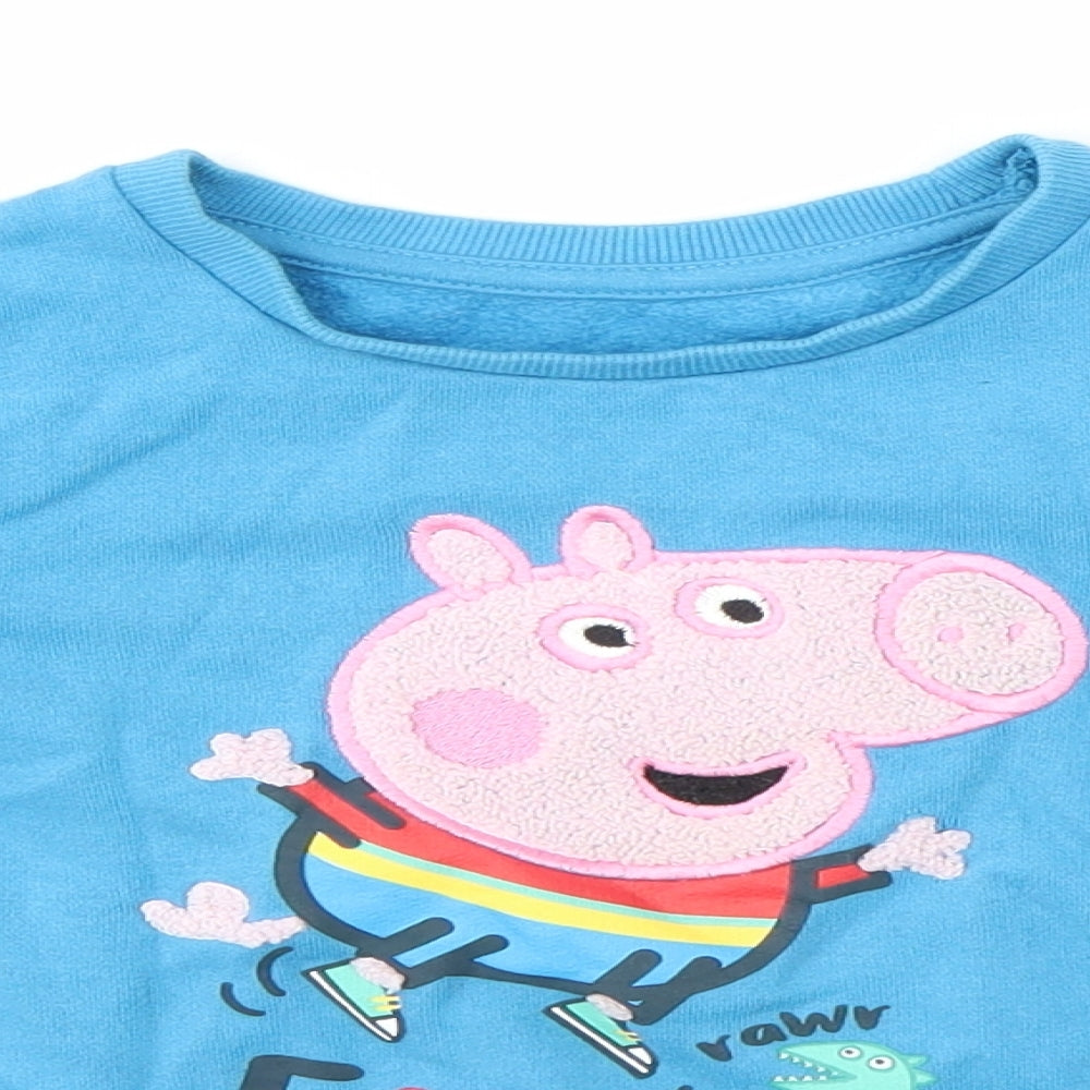 Nutmeg Girls Blue   Pullover Jumper Size 3-4 Years  - Peppa Pig