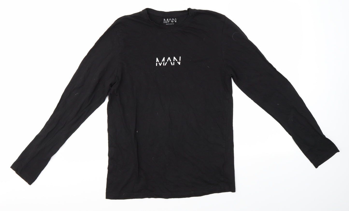Boohoo Mens Black    T-Shirt Size L