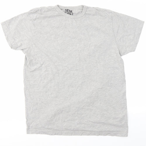 Henleys Mens Grey    T-Shirt Size XL
