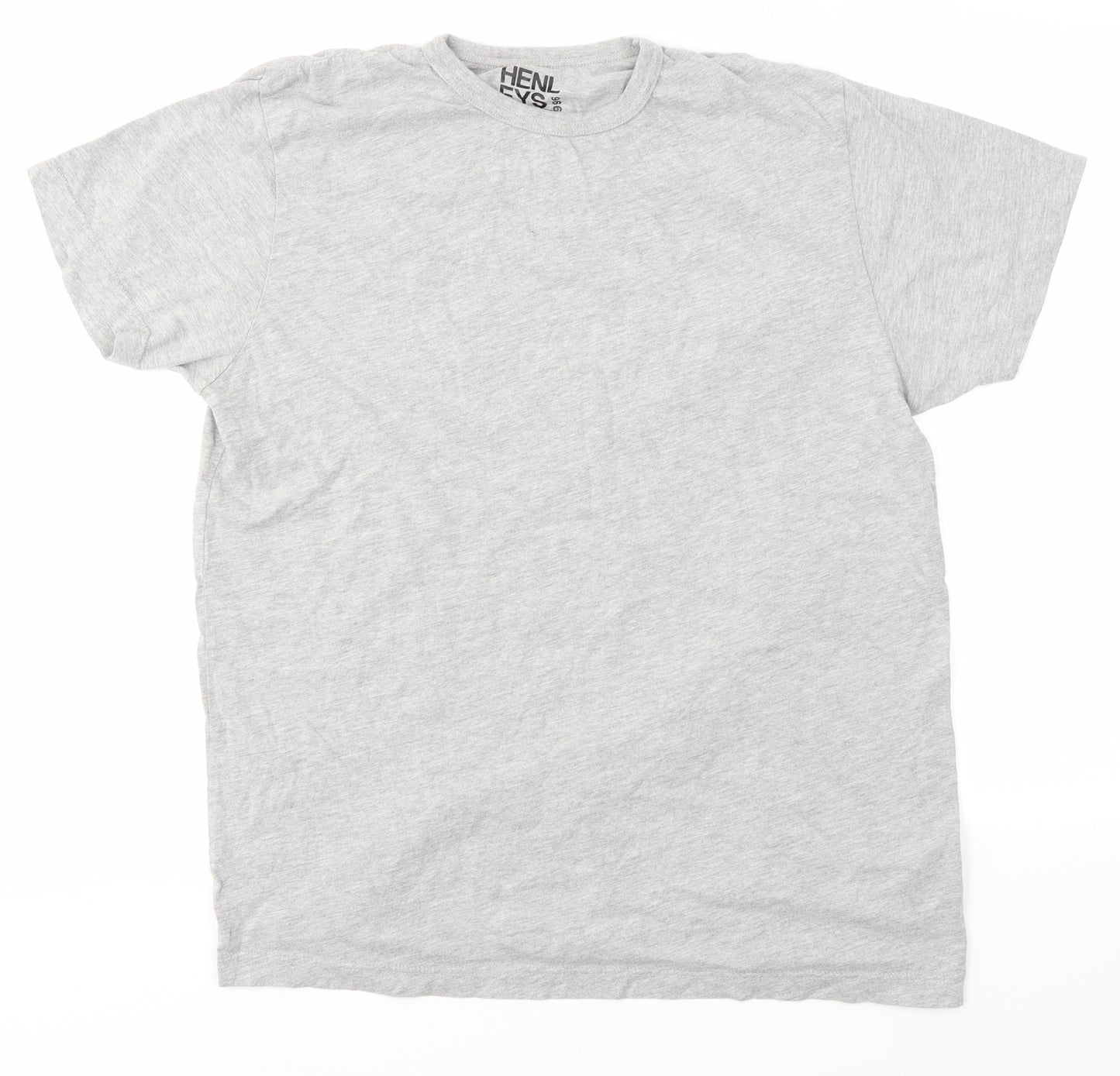 Henleys Mens Grey    T-Shirt Size XL
