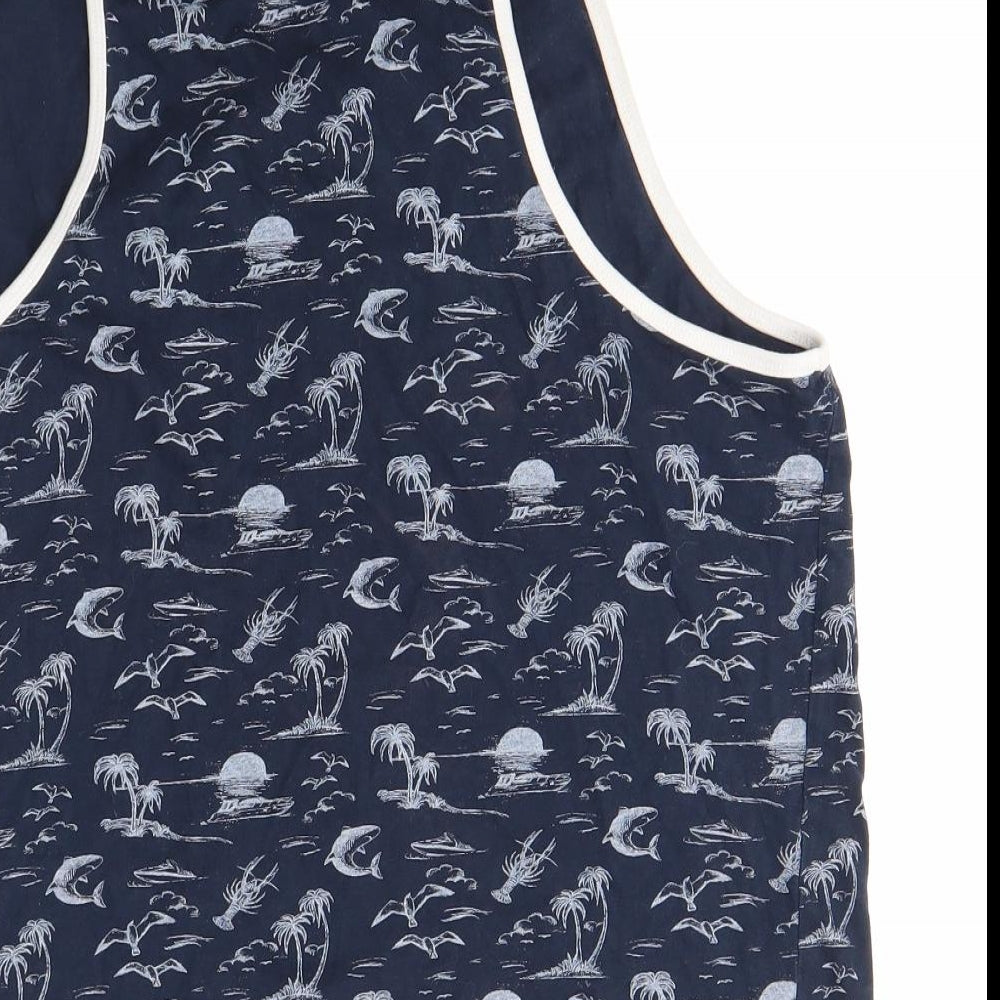 Fluid Mens Blue   Basic Tank Size XL