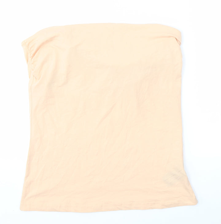 H&M Womens Orange   Basic Blouse Size L