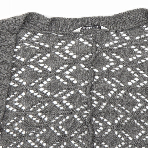 Editions Womens Grey   Cardigan Jumper Size L