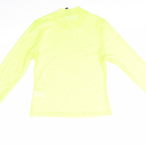 H&M Womens Yellow   Basic Blouse Size M