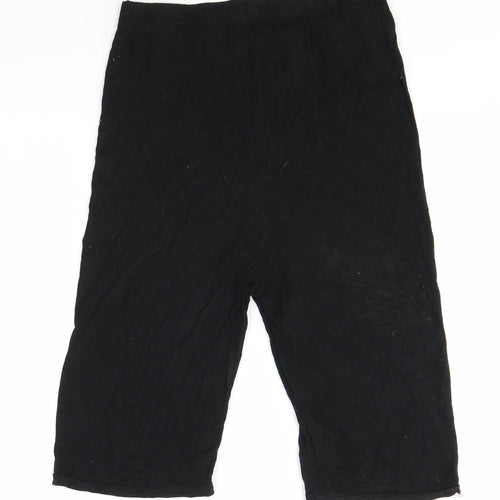 PRETTYLITTLETHING Womens Black   Sweat Shorts Size 10
