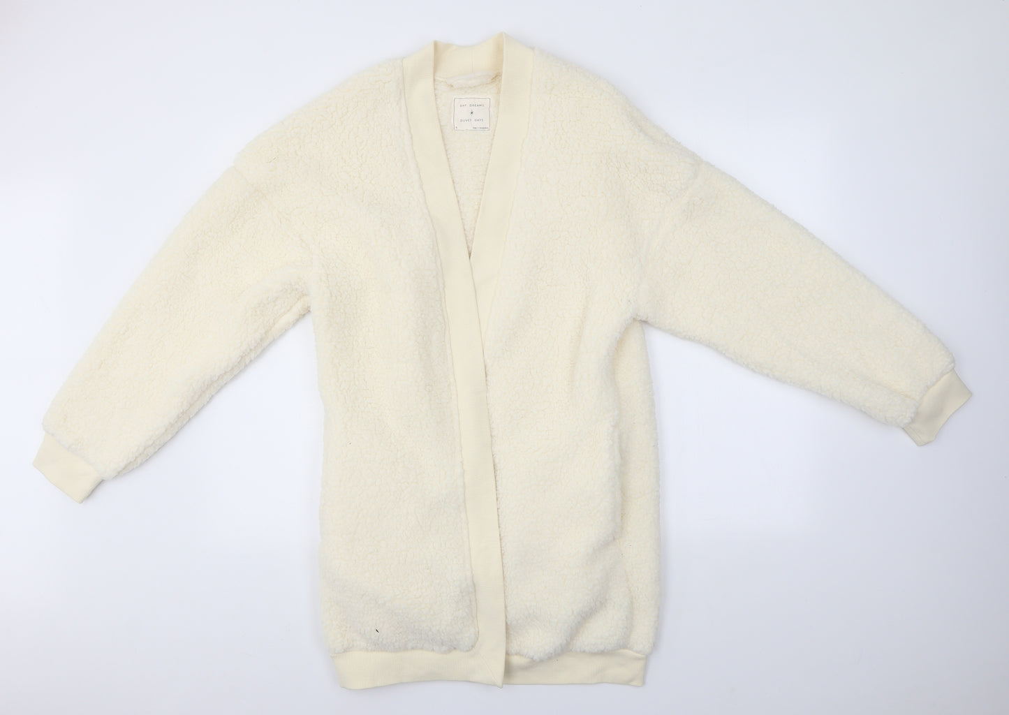 M&S Womens Ivory Solid  Top Nightshirt Size S