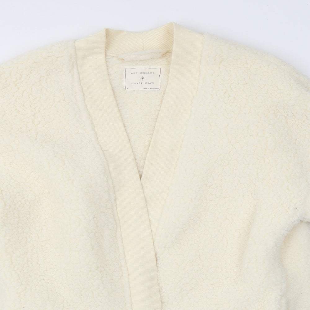 M&S Womens Ivory Solid  Top Nightshirt Size S
