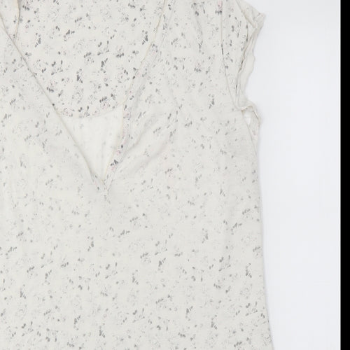 Matalan Womens White Floral  Top Dress Size 12