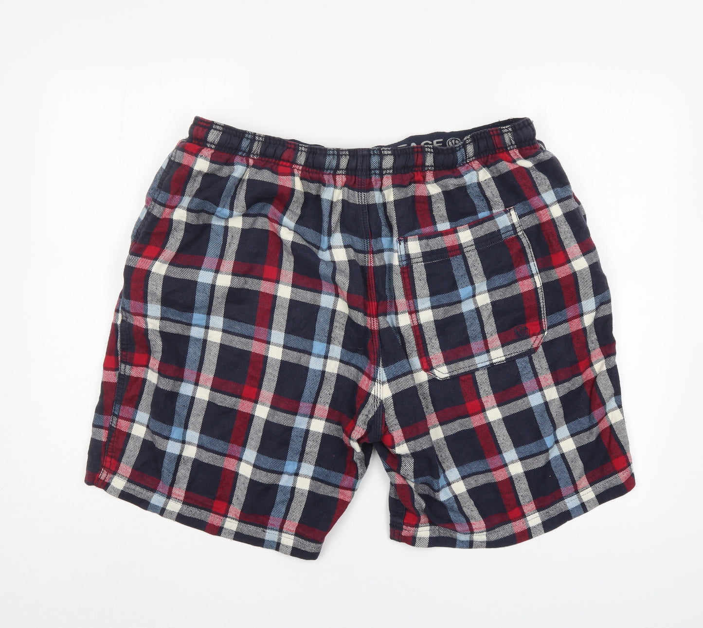 Fat Face Mens Multicoloured Check  Sweat Shorts Size 2XL
