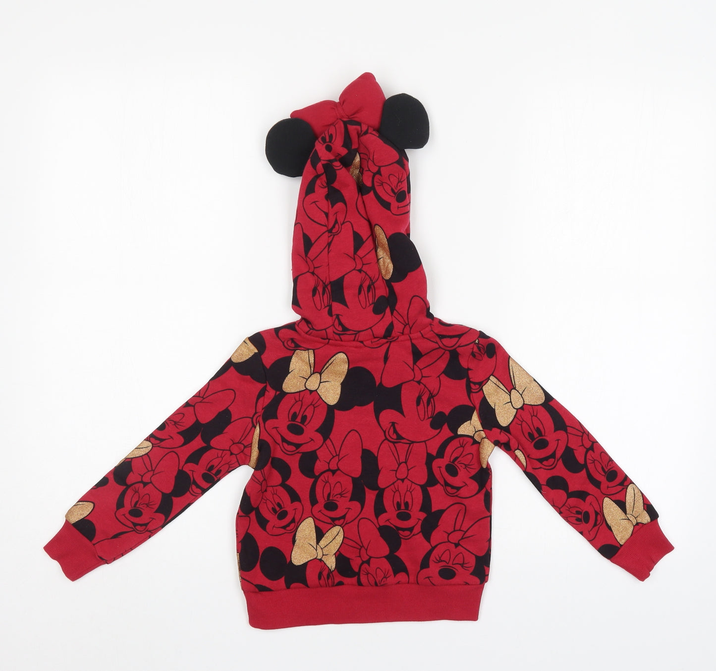 Disney Girls Red   Pullover Hoodie Size 3-4 Years  - DISNEY