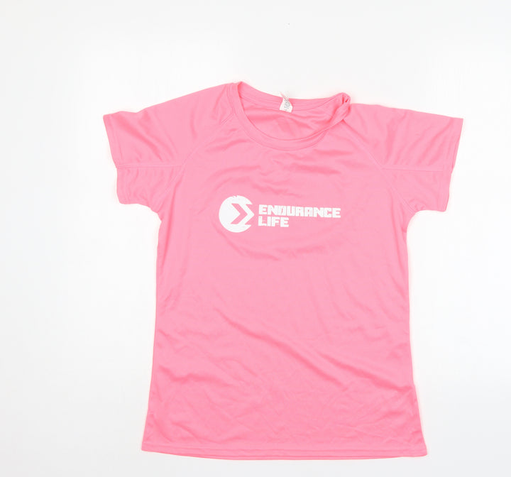 Roly Womens Pink Basic T-Shirt Size 10