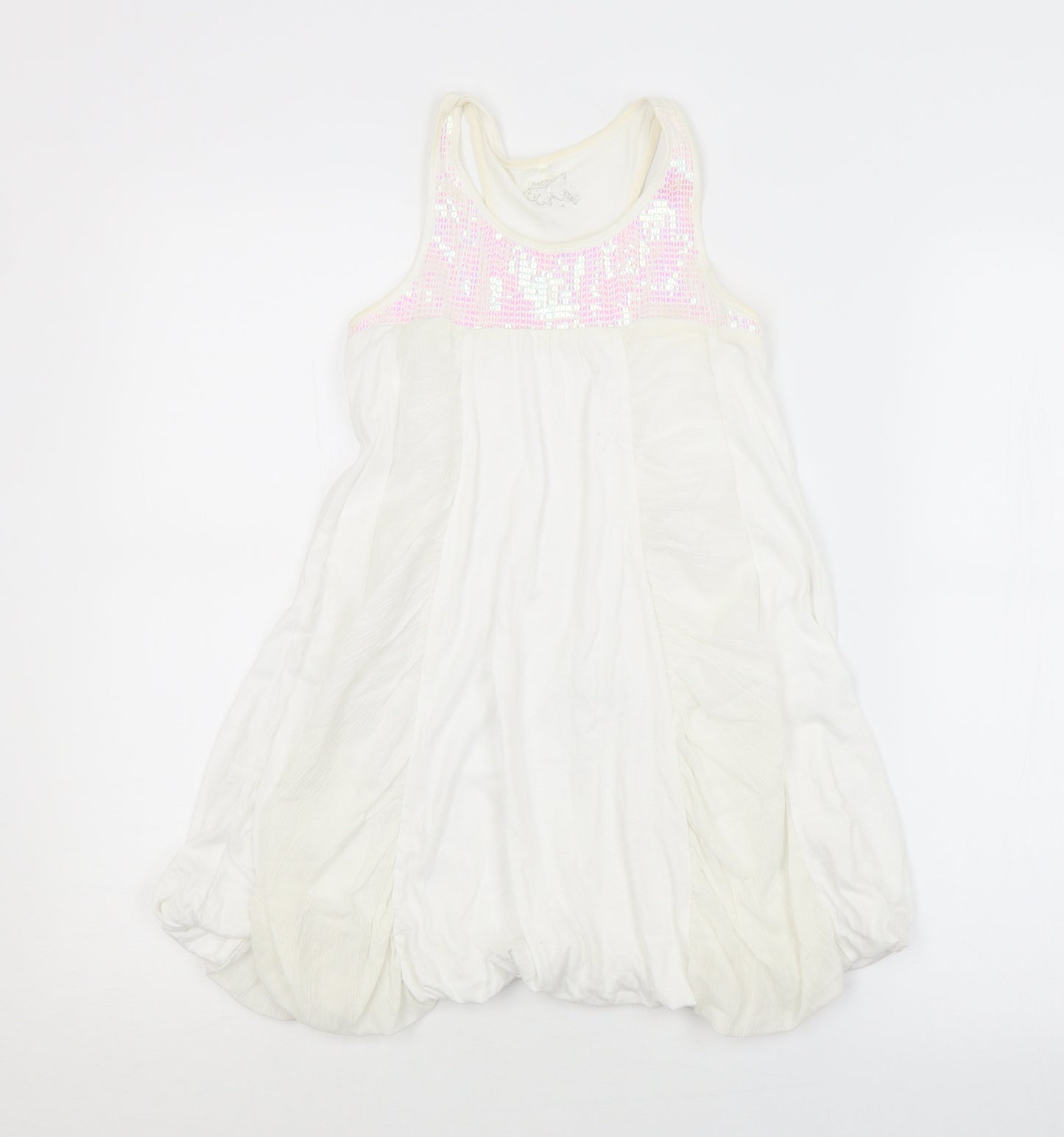 NEXT Girls White   A-Line  Size 8 Years