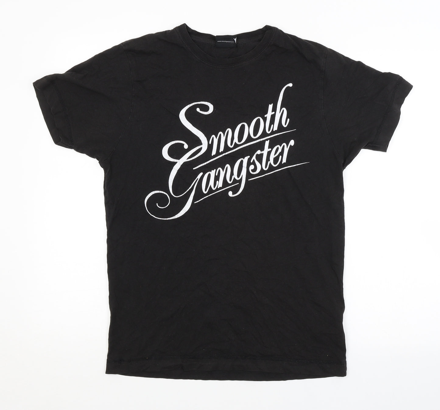 SMOOTH GANGSTER Mens Black    T-Shirt Size S