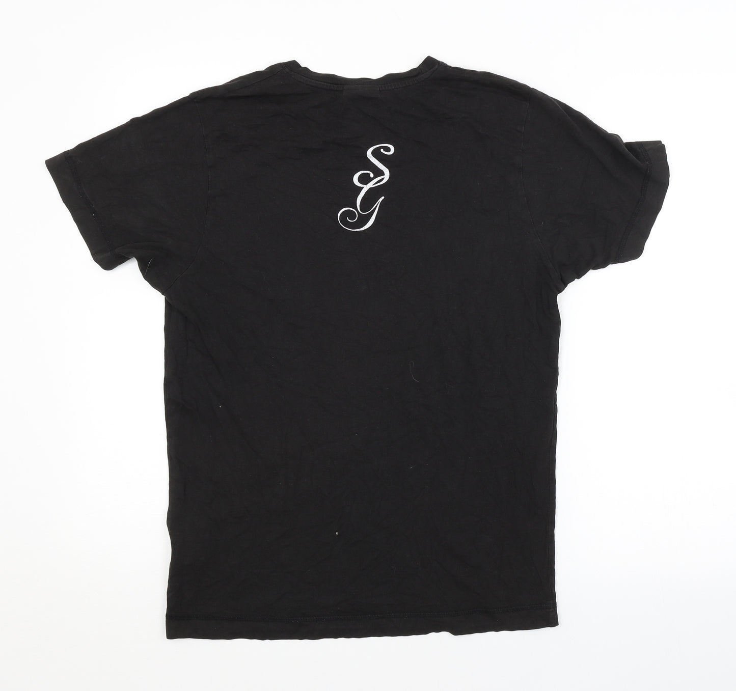 SMOOTH GANGSTER Mens Black    T-Shirt Size S
