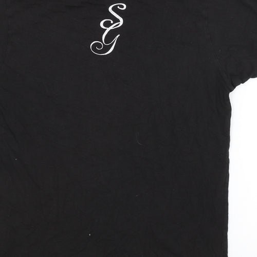 SMOOTH GANGSTER Mens Black    T-Shirt Size S