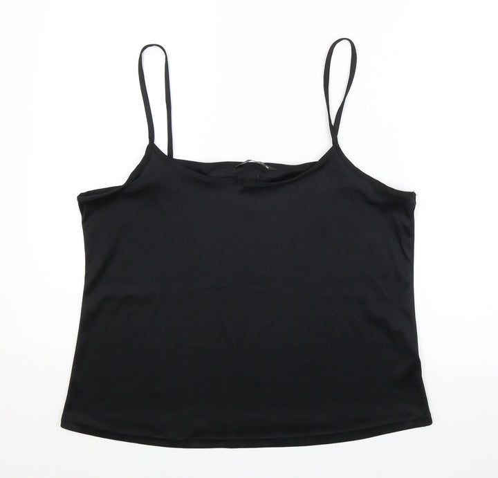 BM Womens Black Basic Tank Size 20