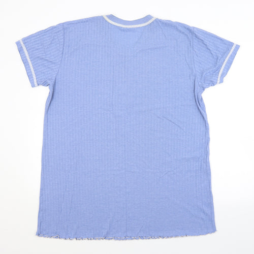 SECRET POSSESSIONS Womens Blue Striped  Top Pyjama Top Size 18