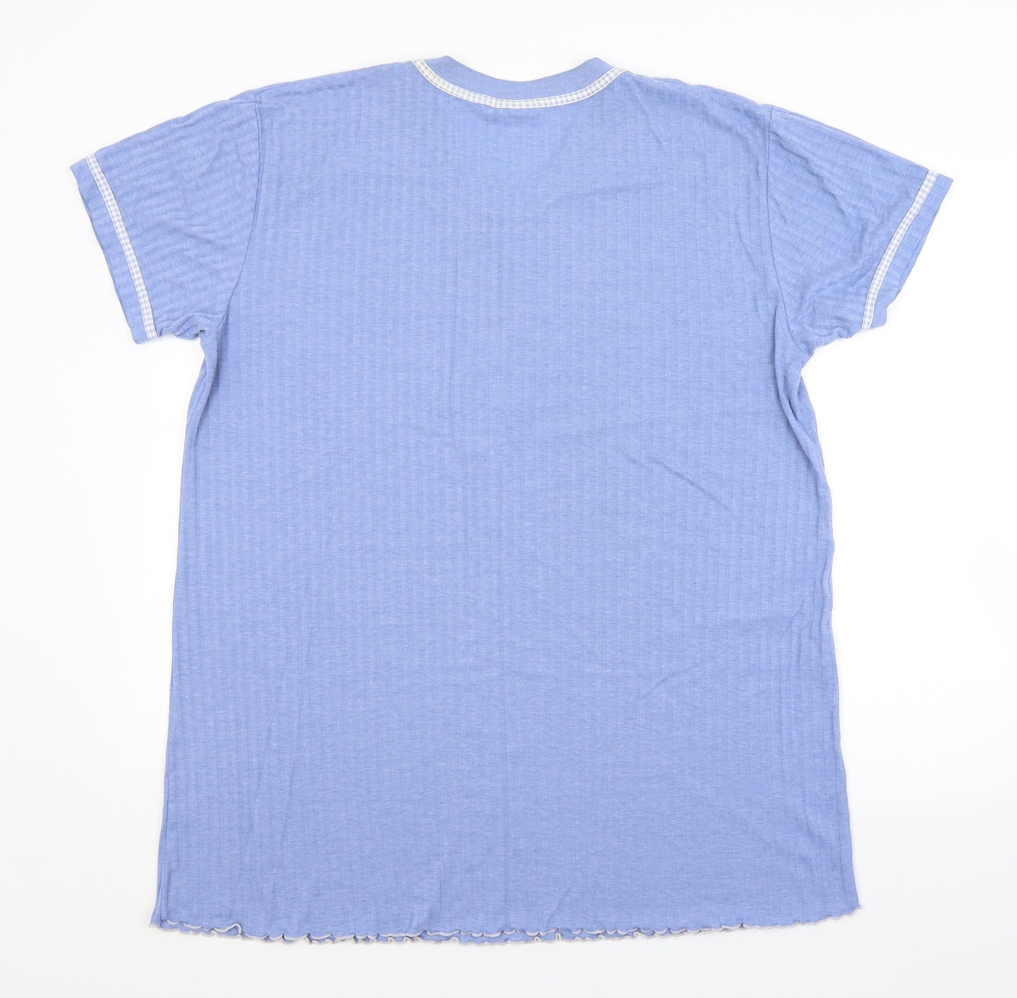 SECRET POSSESSIONS Womens Blue Striped  Top Pyjama Top Size 18