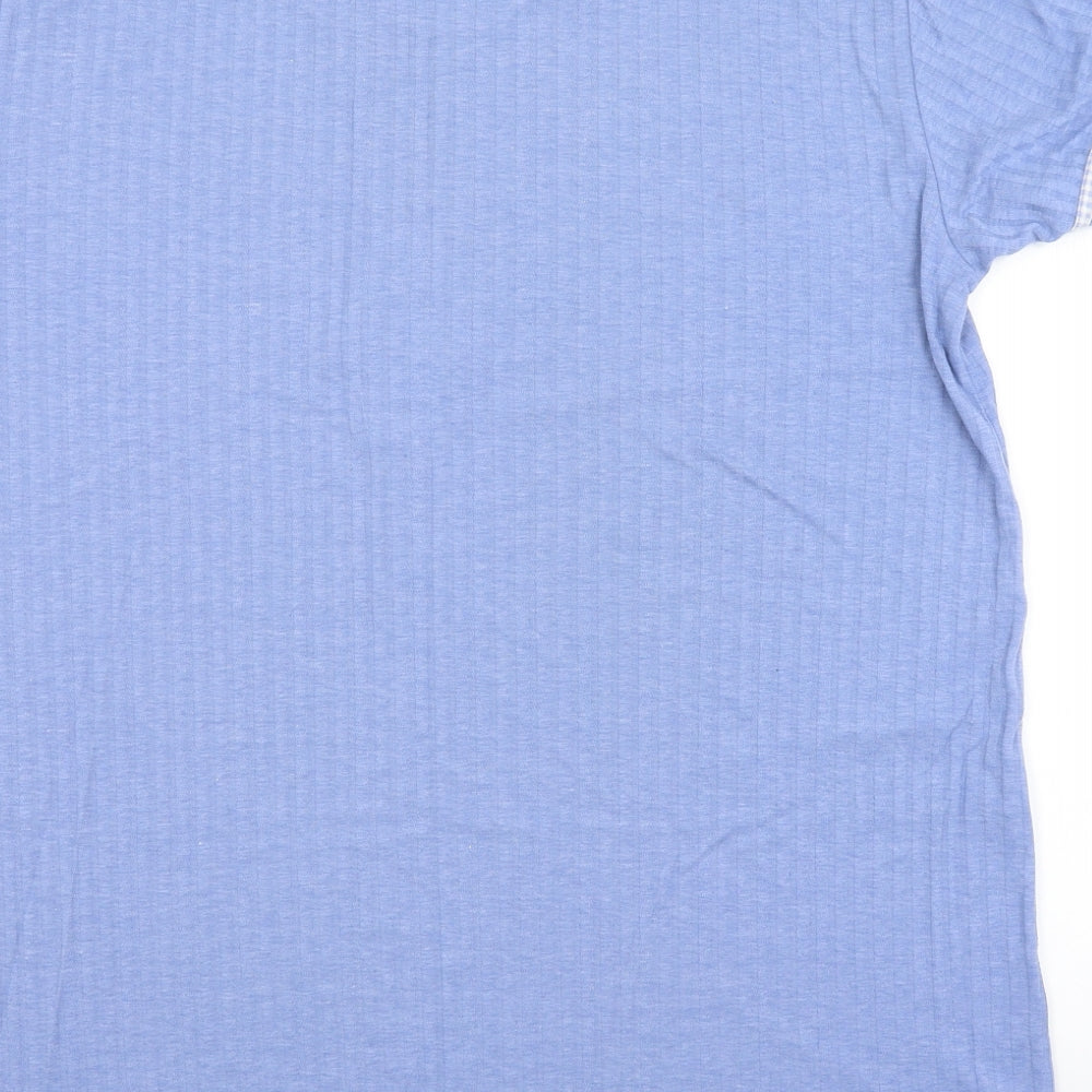 SECRET POSSESSIONS Womens Blue Striped  Top Pyjama Top Size 18