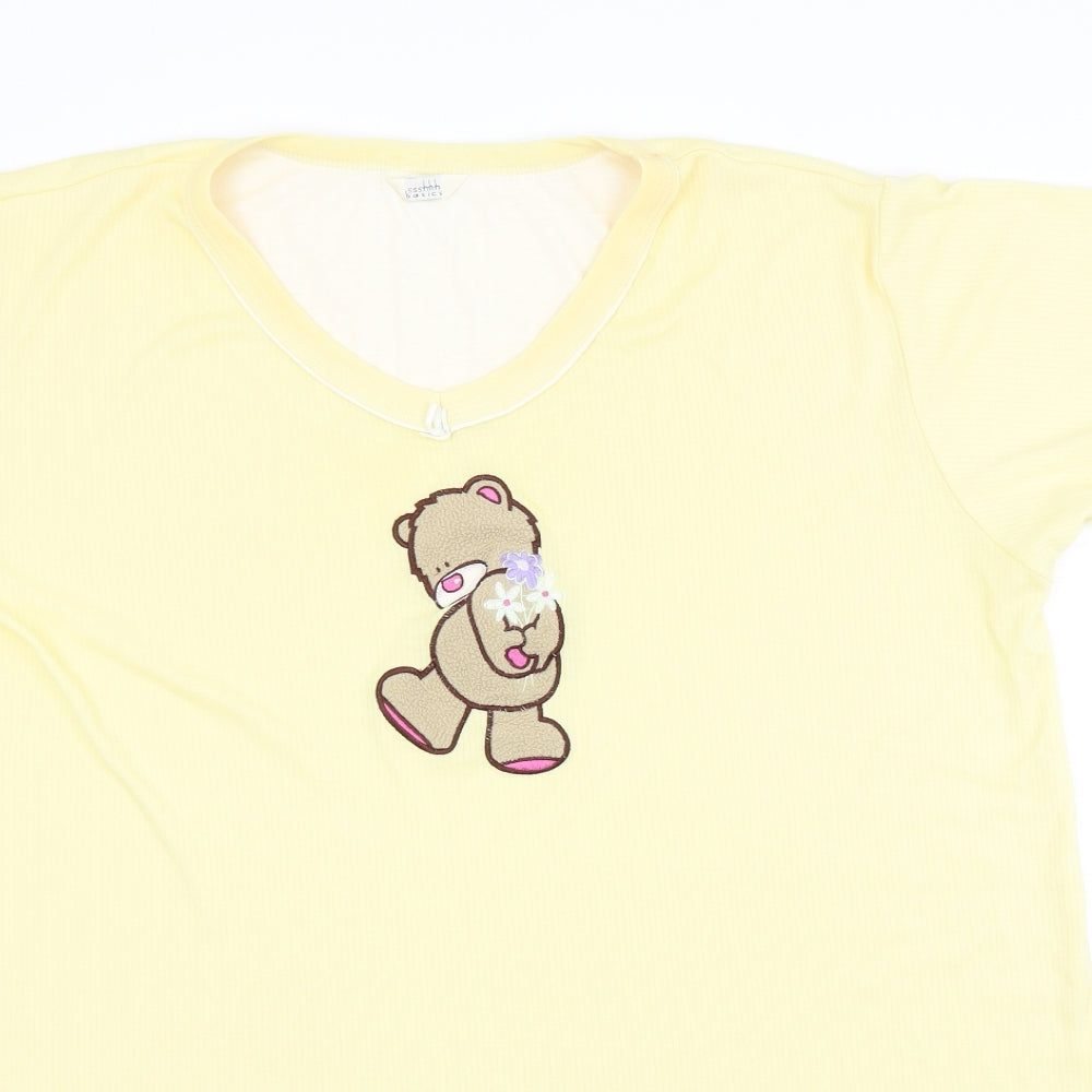 SSSHHH Womens Yellow   Top Pyjama Top