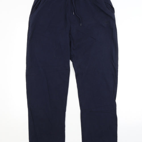 Cotton Traders Mens Blue Camouflage  Sweatpants Trousers Size L L27 in