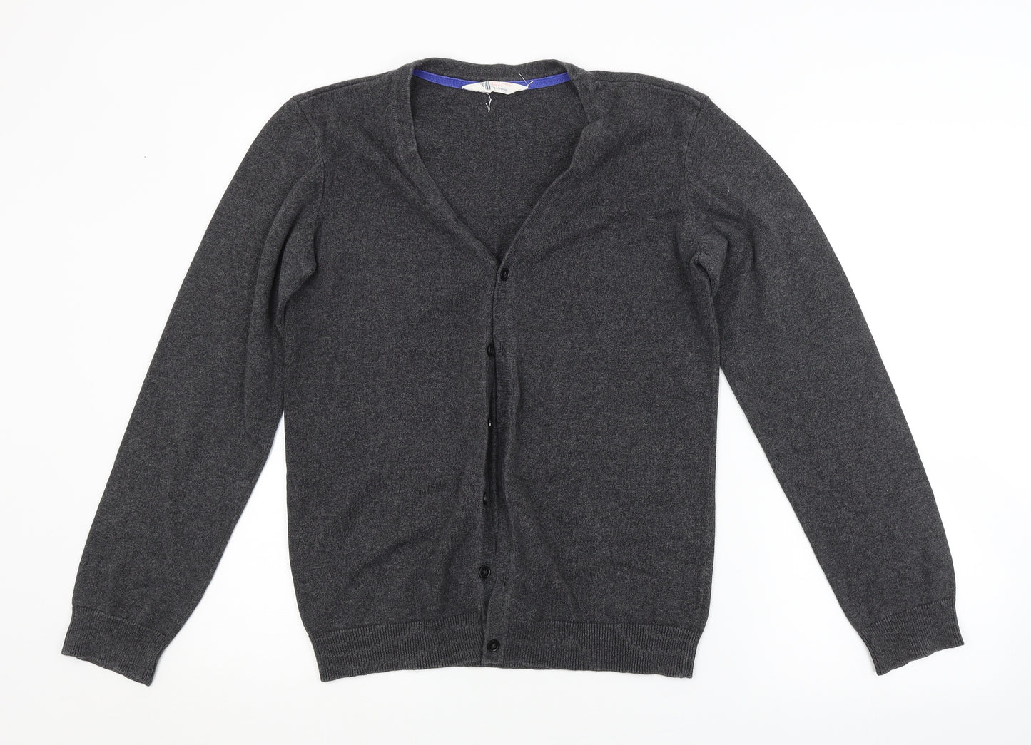 H&M Boys Grey   Cardigan Jumper Size 12-13 Years