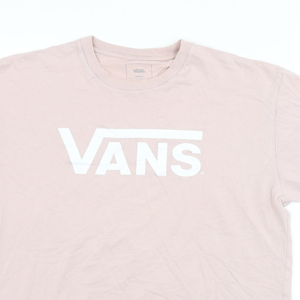 VANS Mens Pink    T-Shirt Size M