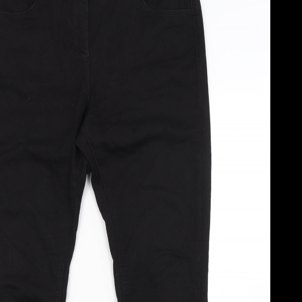 M&S Womens Black   Straight Jeans Size 18 L29 in