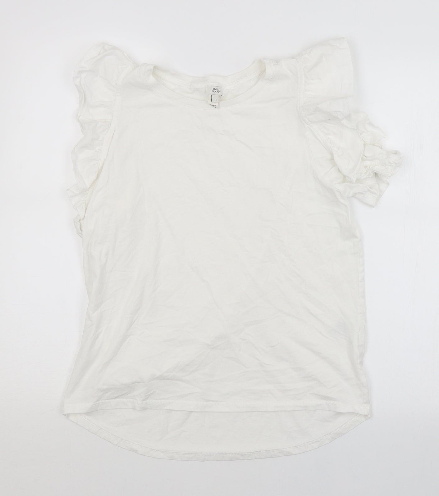 River Island Womens White   Basic Blouse Size 14