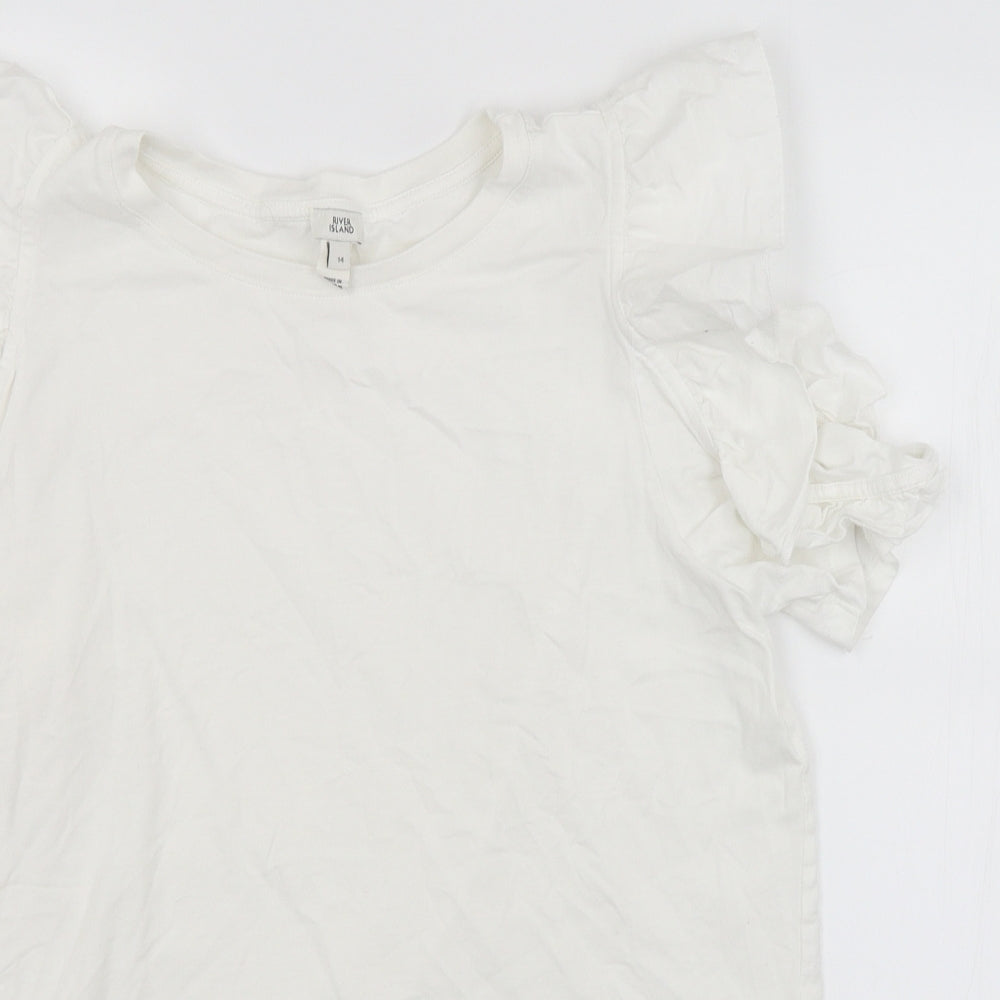 River Island Womens White   Basic Blouse Size 14