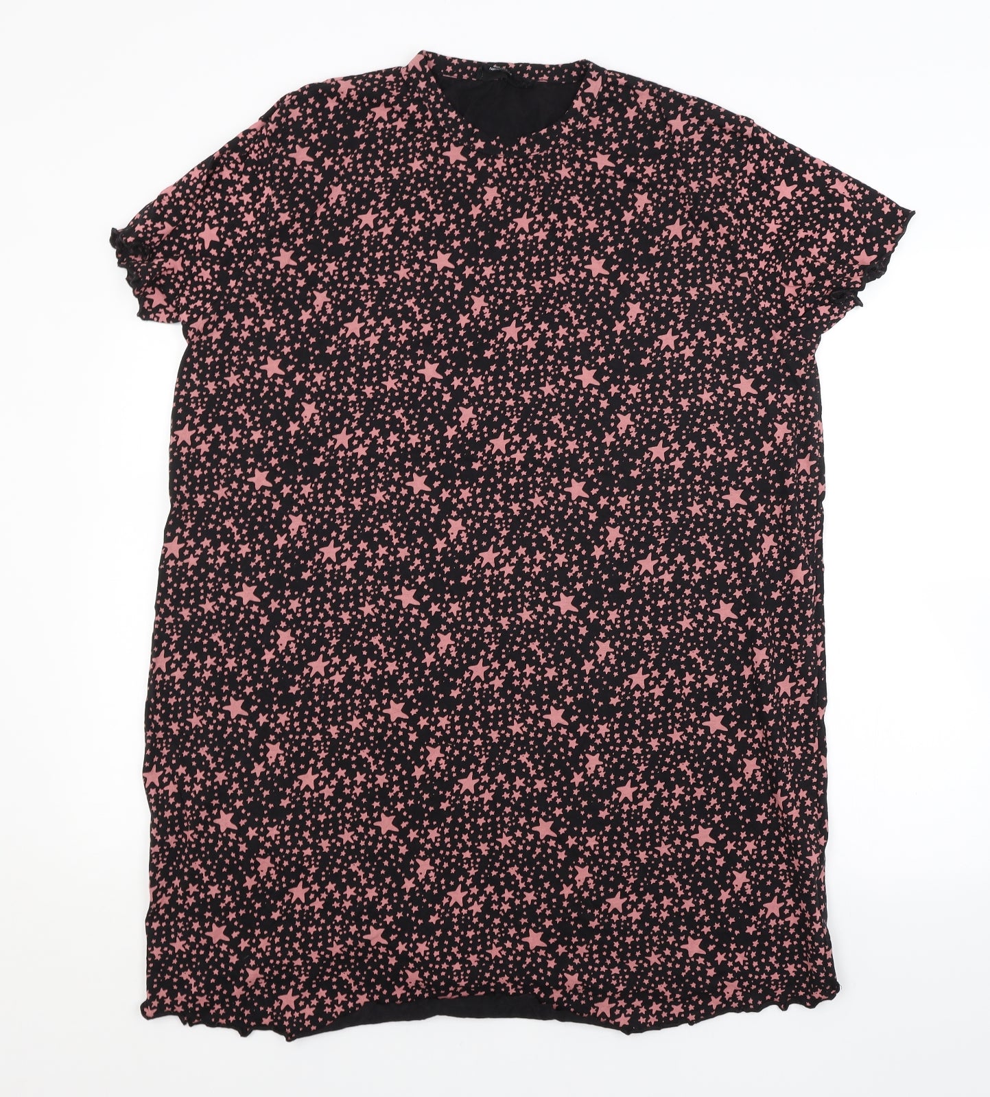 Wednesday's Girl Womens Black Argyle/Diamond  Basic T-Shirt Size 12  - MATERNITY
