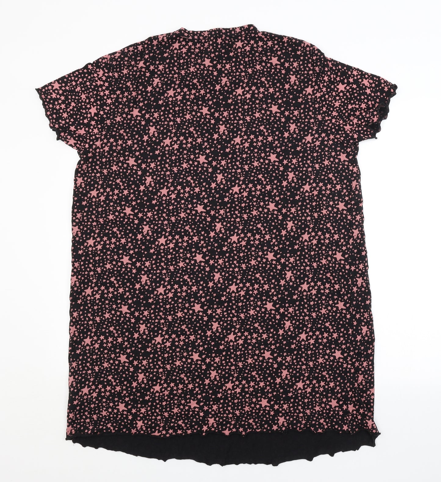 Wednesday's Girl Womens Black Argyle/Diamond  Basic T-Shirt Size 12  - MATERNITY