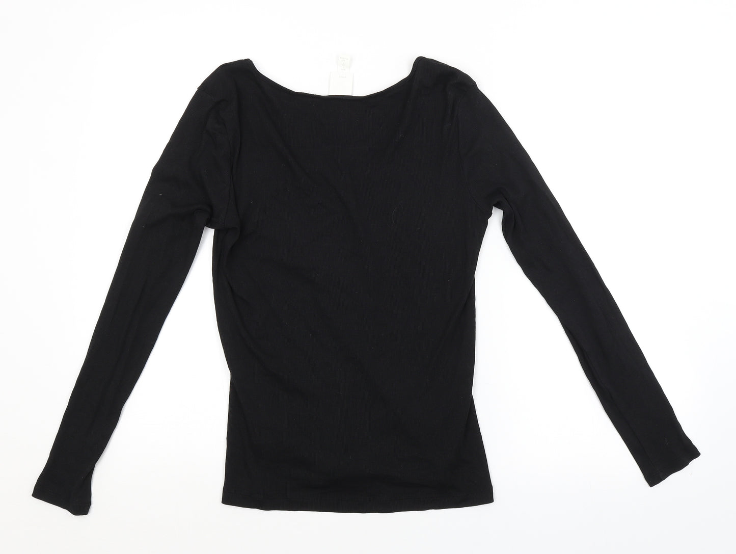 H&M Womens Black   Basic Blouse Size L