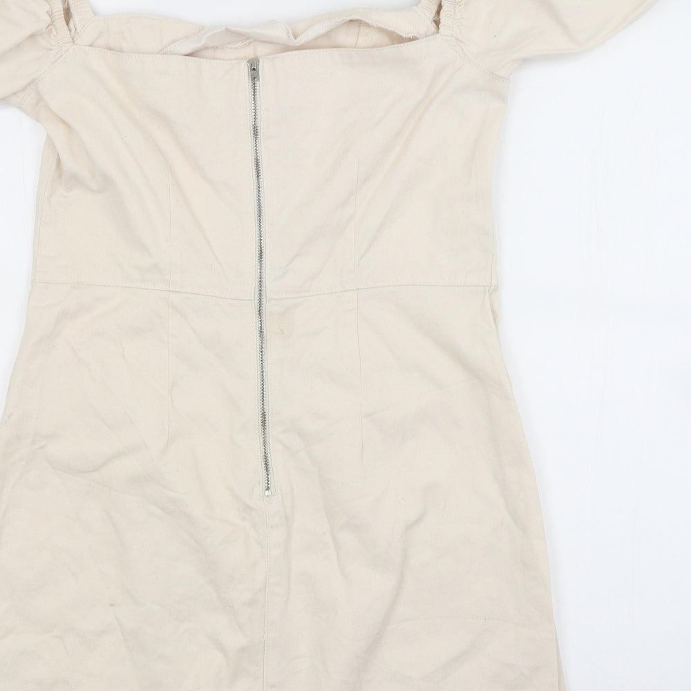 New Look Womens Beige   Pencil Dress  Size 14