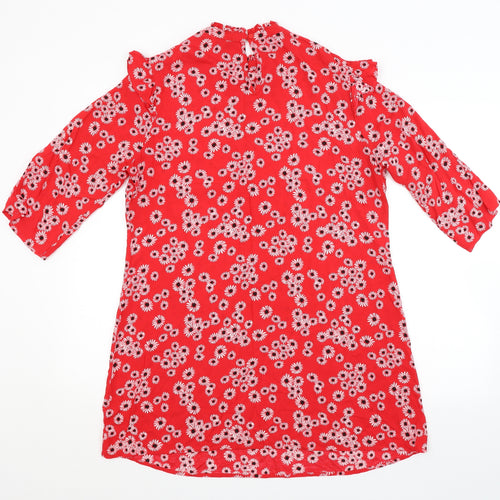 Papaya Womens Red Floral  A-Line  Size 14