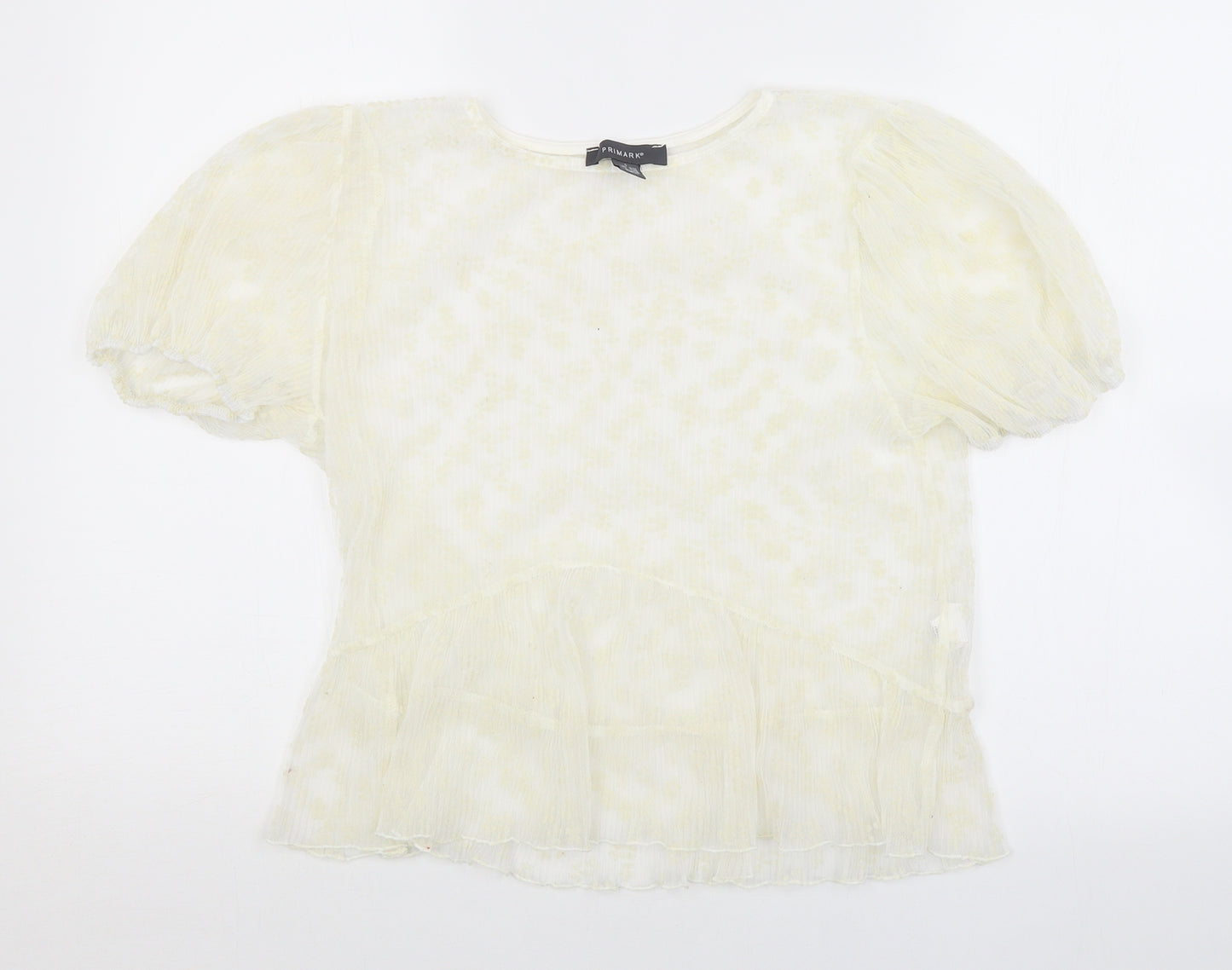 Primark Womens White   Basic Blouse Size 10